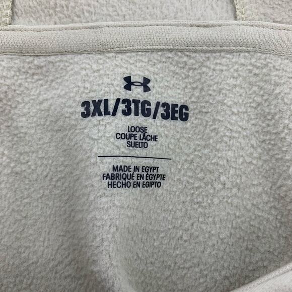 Under Armour Men's Loose Fit Beige Graphic Pullover Hoodie Size 3XL - Picture 5 of 15